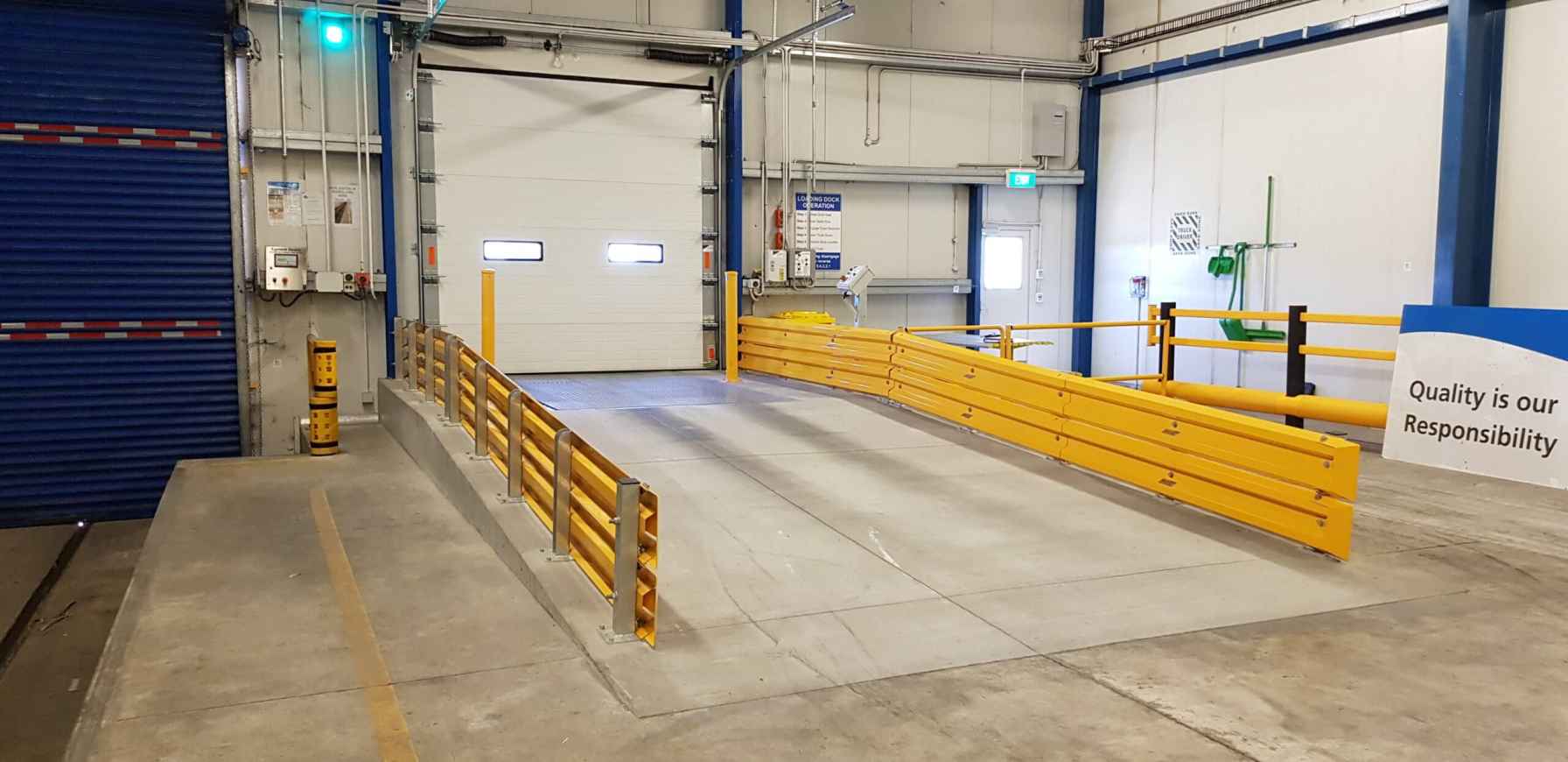 metal forklift barrier