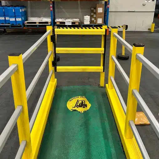 Deflex Pedestrian Barrier Protection and Gates for Safer Industrial Workplaces