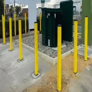 yellow-bollards-electrical-box